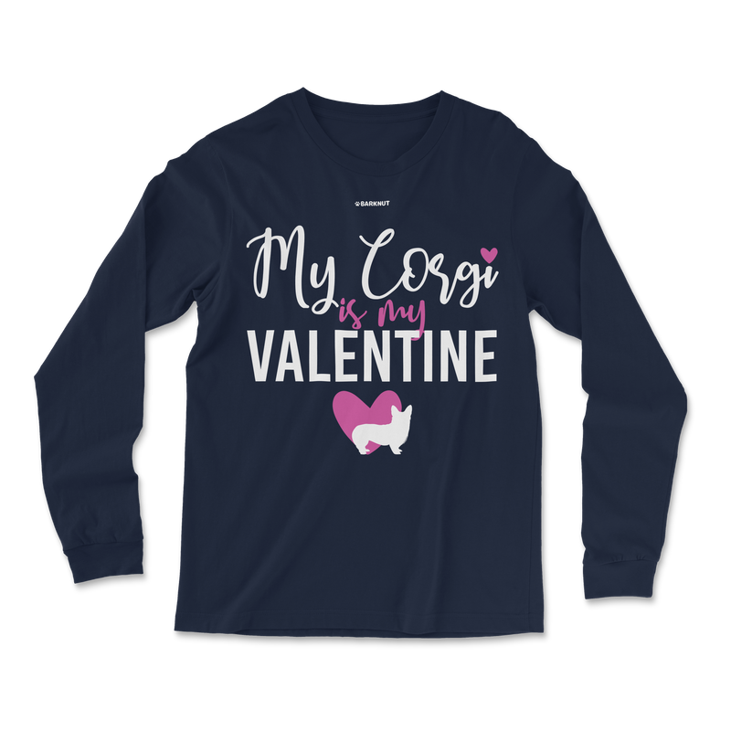 Load image into Gallery viewer, My Corgi Is My Valentine Long Sleeve Shirt
