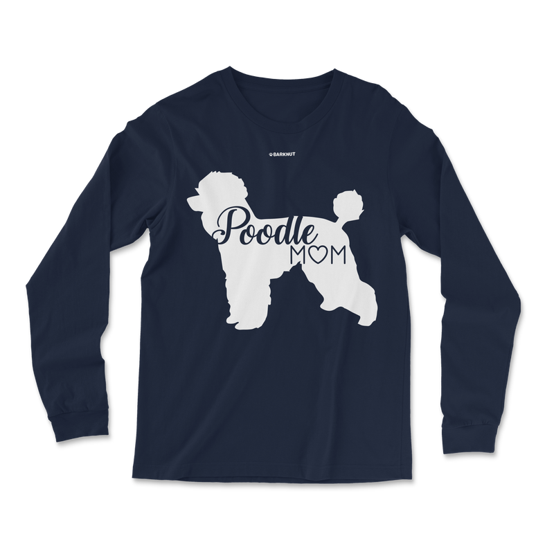 Load image into Gallery viewer, Poodle Mom Silhouette Long Sleeve Shirt
