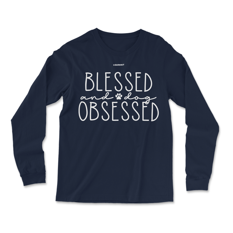 Load image into Gallery viewer, Blessed and Dog Obsessed Long Sleeve Shirt
