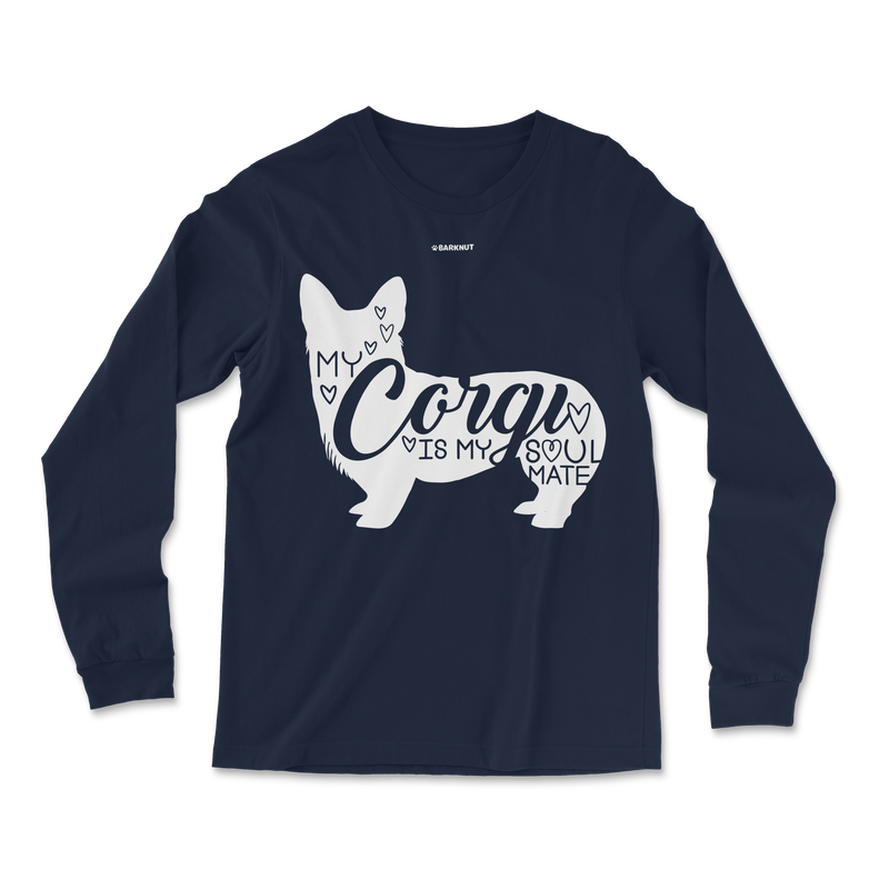 Load image into Gallery viewer, My Corgi Is My Soulmate Long Sleeve Shirt
