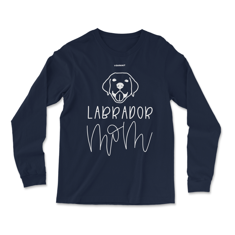 Load image into Gallery viewer, Labrador Face Mom Long Sleeve Shirt
