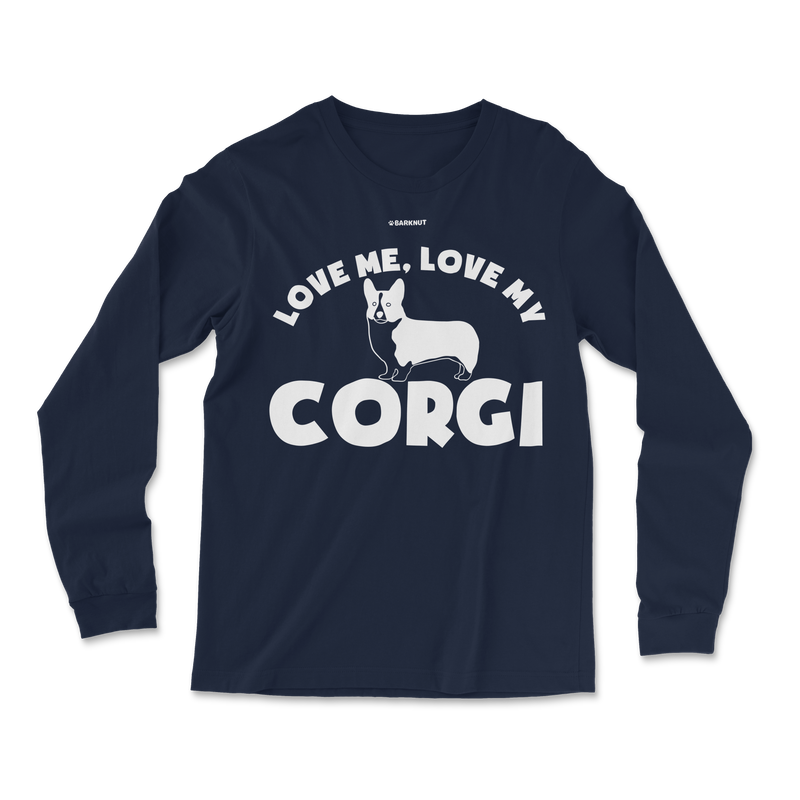 Load image into Gallery viewer, Love Me Love My Corgi Long Sleeve Shirt
