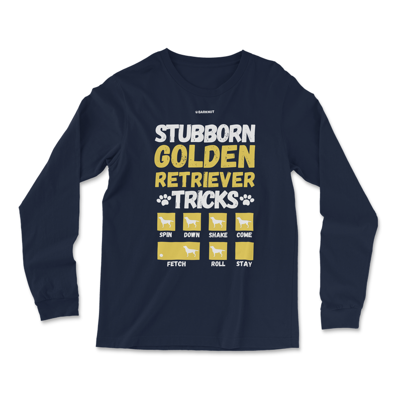 Load image into Gallery viewer, Stubborn Golden Retriever Tricks Long Sleeve Shirt
