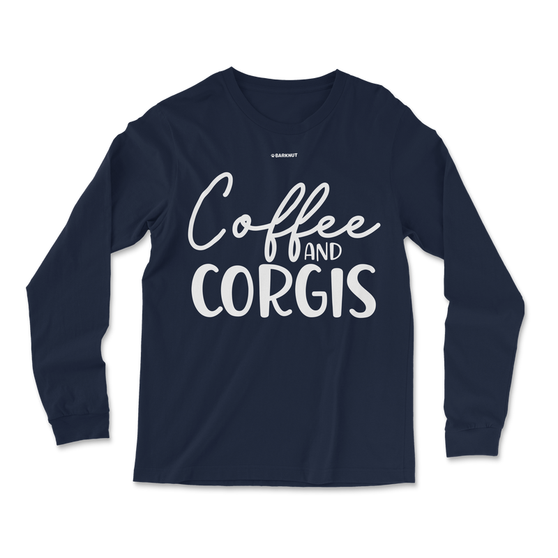 Load image into Gallery viewer, Coffee And Corgis Long Sleeve Shirt
