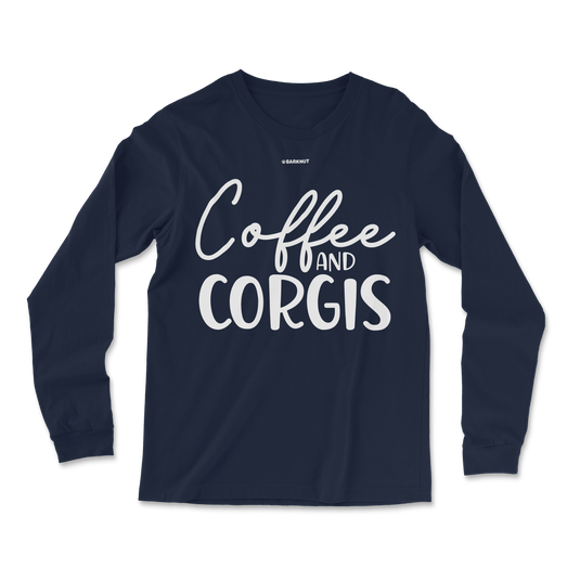 Coffee And Corgis Long Sleeve Shirt