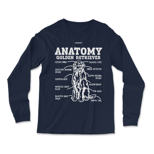 Golden Retriever Anatomy Long Sleeve Shirt