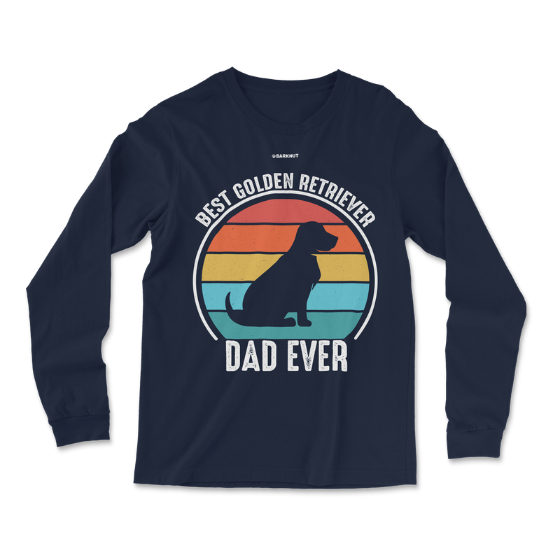 Load image into Gallery viewer, Best Golden Retriever Dad Ever Long Sleeve Shirt
