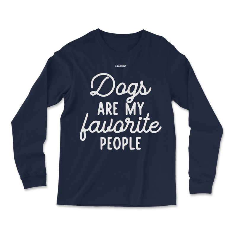 Load image into Gallery viewer, Dogs Are My Favorite People Long Sleeve Shirt
