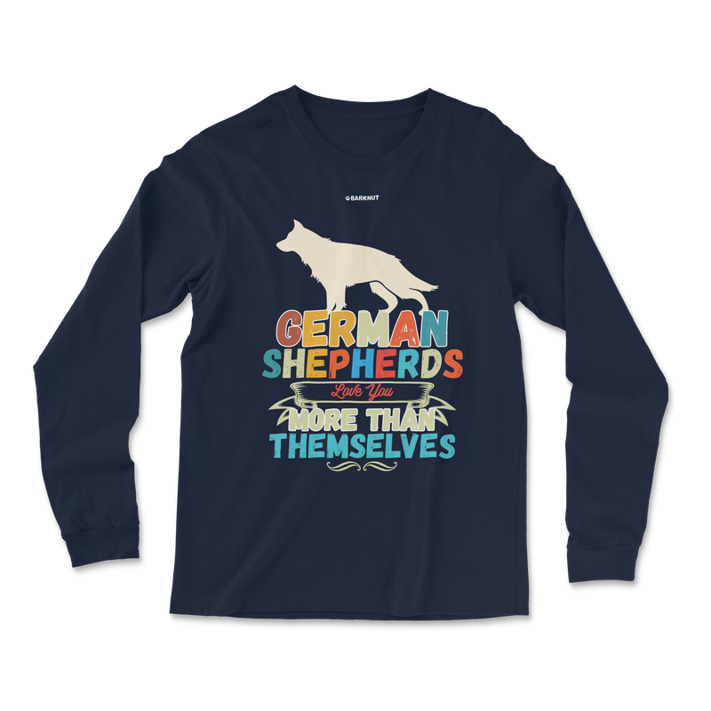 Load image into Gallery viewer, German Shepherd Loves You More Long Sleeve Shirt
