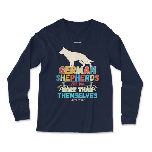 German Shepherd Loves You More Long Sleeve Shirt