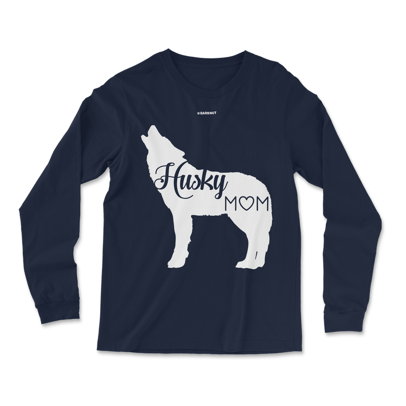 Load image into Gallery viewer, Husky Mom Silhouette Long Sleeve Shirt
