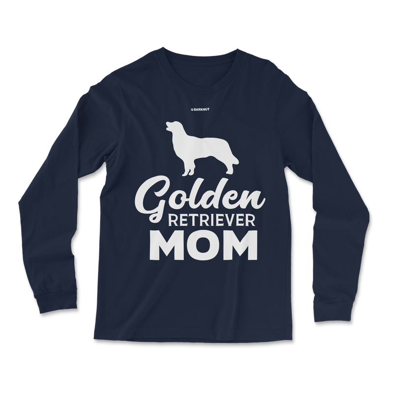 Load image into Gallery viewer, Golden Retriever Mom Silhouette Long Sleeve Shirt
