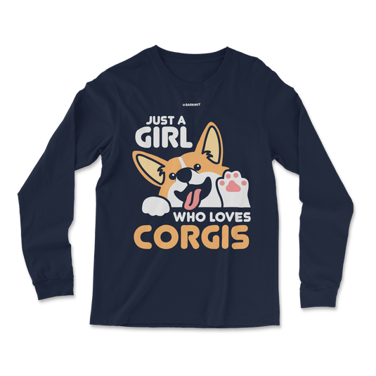 Just A Girl Who Loves Corgis Long Sleeve Shirt