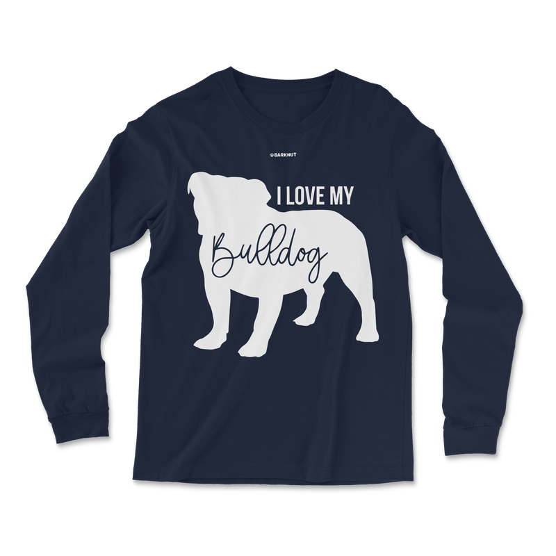 Load image into Gallery viewer, I Love My French Bulldog Long Sleeve Shirt
