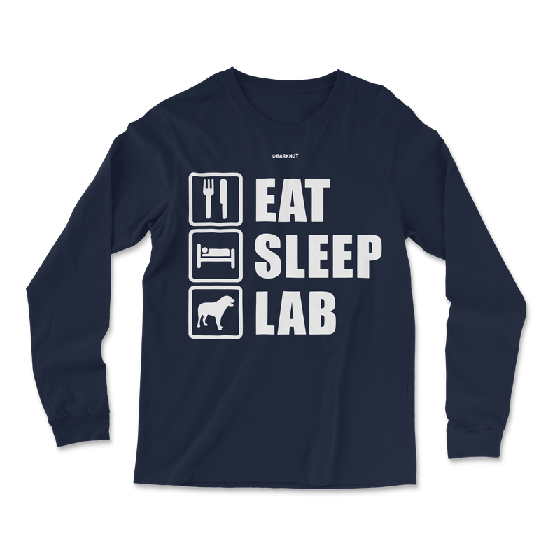 Load image into Gallery viewer, Eat Sleep Lab Long Sleeve Shirt
