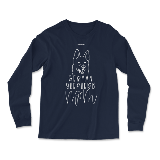 Dog Mom German Shepherd Long Sleeve Shirt