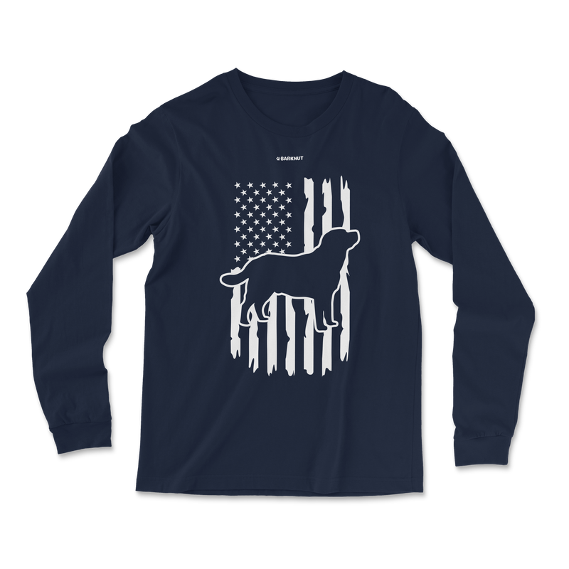 Load image into Gallery viewer, Labrador Police Flag Long Sleeve Shirt
