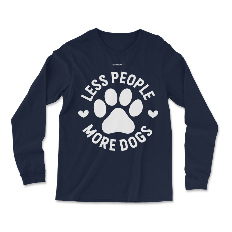 Load image into Gallery viewer, Less People More Dogs Long Sleeve Shirt
