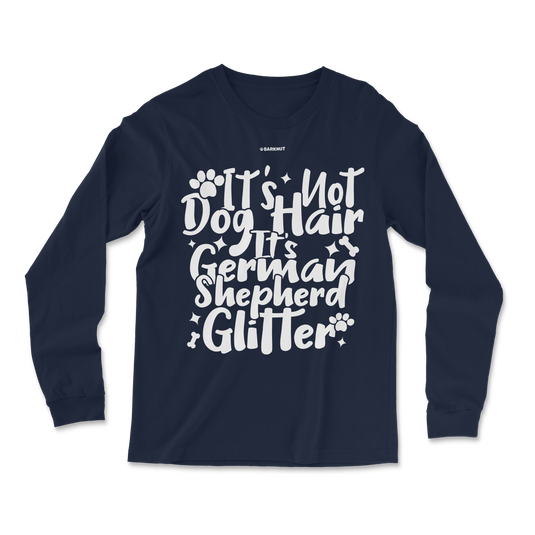 German Shepherd Glitter Long Sleeve Shirt