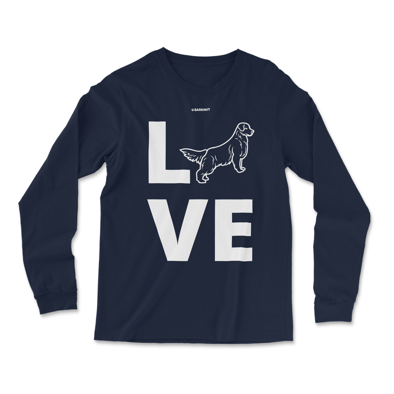 Load image into Gallery viewer, Love Golden Retriever Silhouette Long Sleeve Shirt
