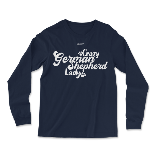 Crazy German Shepherd Lady Long Sleeve Shirt