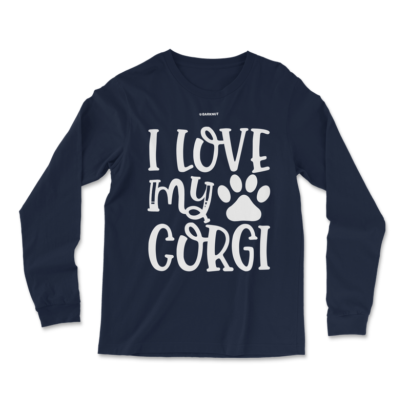 Load image into Gallery viewer, I Love My Corgi Long Sleeve Shirt
