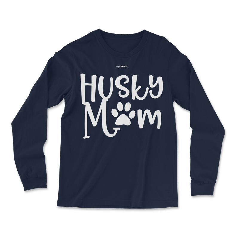 Load image into Gallery viewer, Husky Mom Paw Print Long Sleeve Shirt
