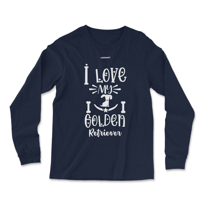 Load image into Gallery viewer, I Love My Golden Retriever Long Sleeve Shirt
