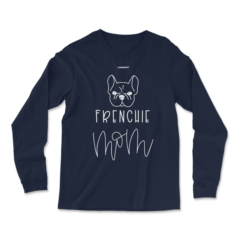 Load image into Gallery viewer, Frenchie Mom Cursive Long Sleeve Shirt
