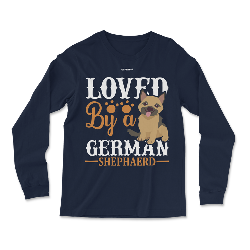 Load image into Gallery viewer, Loved By A German Shepherd  Long Sleeve Shirt
