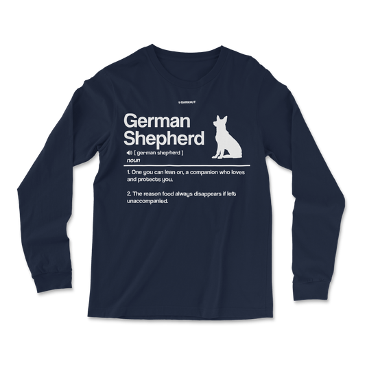 German Shepherd Definition Long Sleeve Shirt