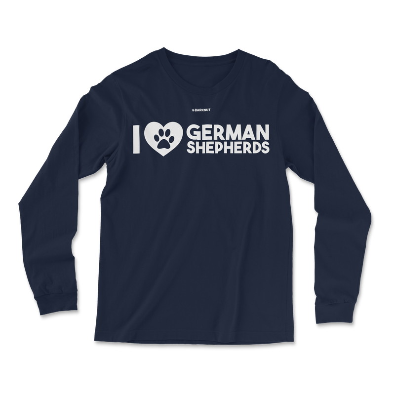 Load image into Gallery viewer, I Love German Shepherds Long Sleeve Shirt
