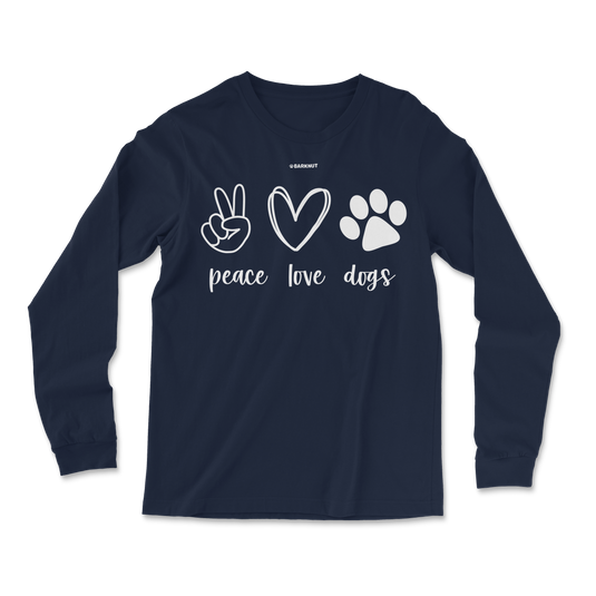 Peace Love Dogs Long Sleeve Shirt