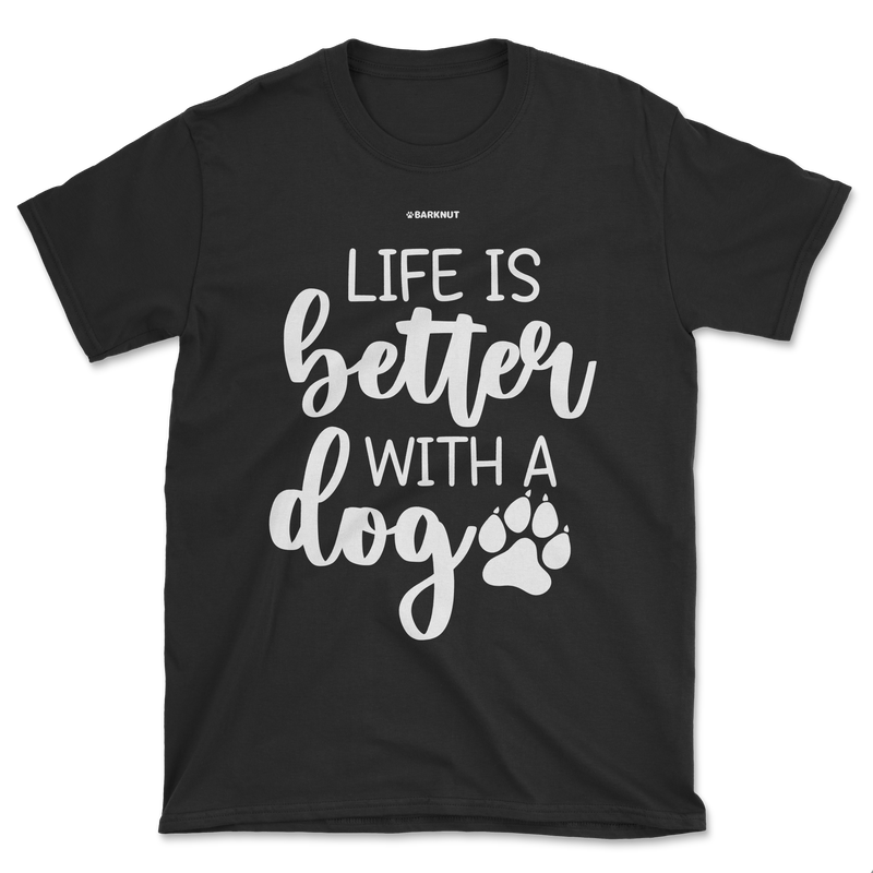 Load image into Gallery viewer, Life Is Better With A Dog Icon Shirt (Men&#39;s/Unisex)
