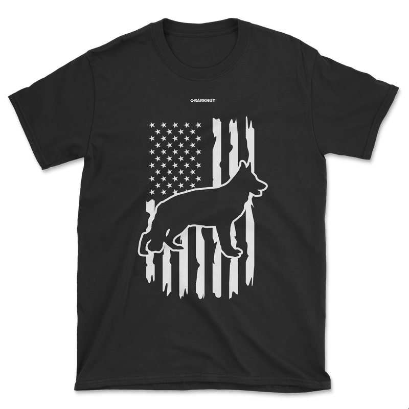 Load image into Gallery viewer, German Shepherd American Flag Shirt (Men&#39;s/Unisex)
