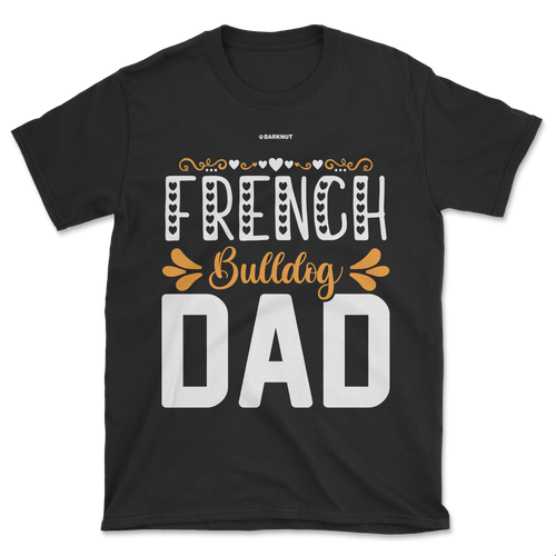 French Bulldog Dad Orange Shirt (Men's/Unisex)