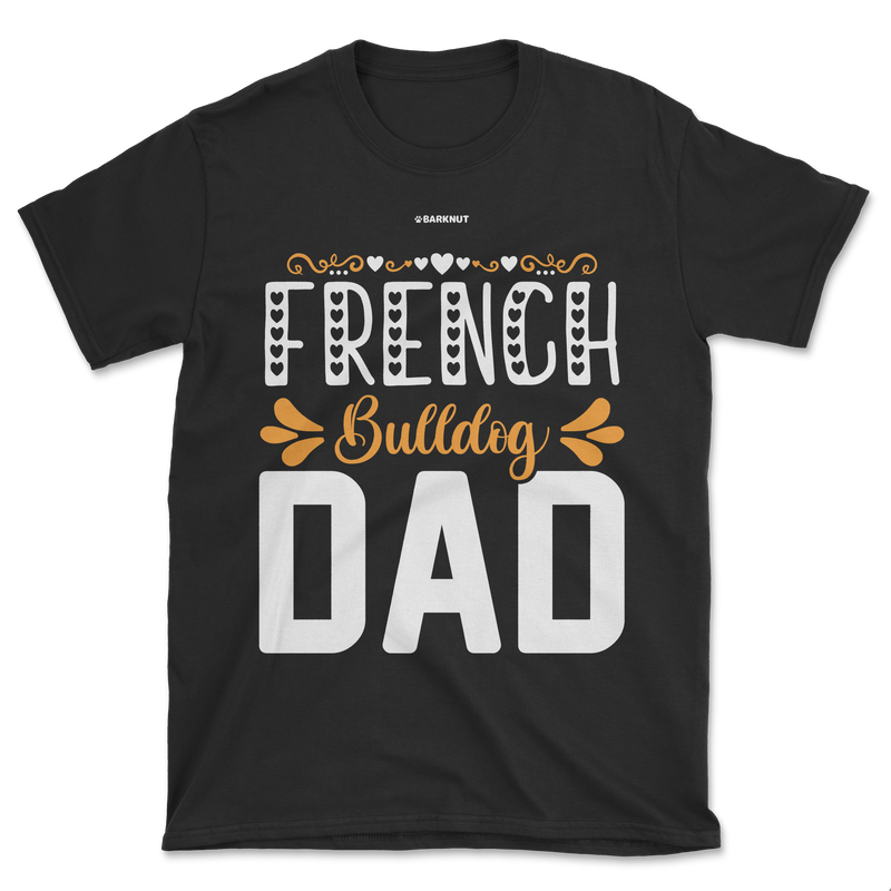 Load image into Gallery viewer, French Bulldog Dad Orange Shirt (Men&#39;s/Unisex)
