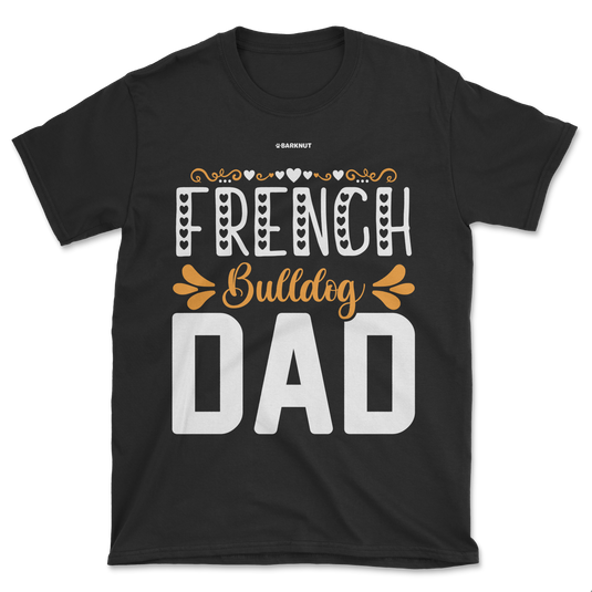 French Bulldog Dad Orange Shirt (Men's/Unisex)