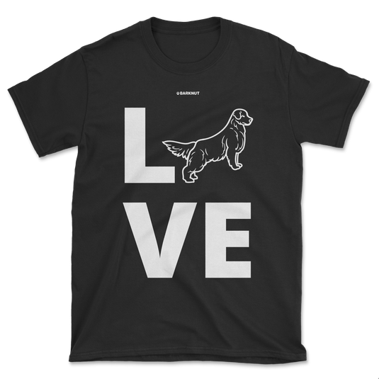 Love Golden Retriever Silhouette Shirt (Men's/Unisex)