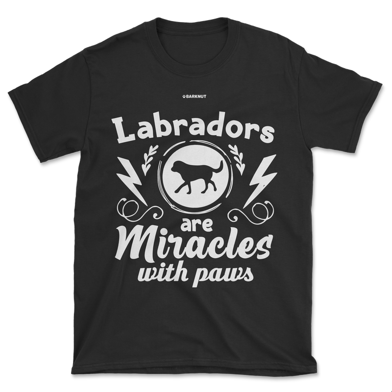 Load image into Gallery viewer, Labradors Are Miracles With Paws Shirt (Men&#39;s/Unisex)
