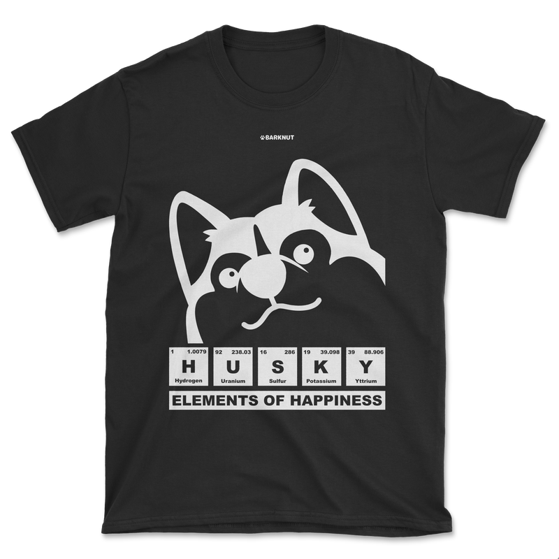 Load image into Gallery viewer, Husky Elements Of Happiness Shirt (Men&#39;s/Unisex)
