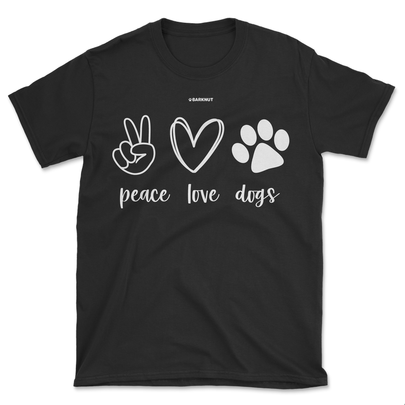 Load image into Gallery viewer, Peace Love Dogs Shirt (Men&#39;s/Unisex)
