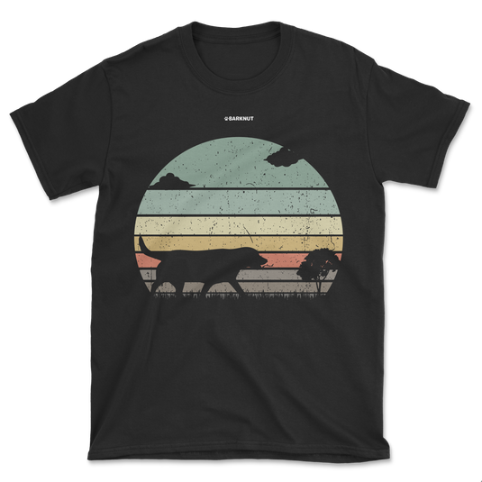 Labrador Retriever Retro Sunset Shirt (Men's/Unisex)