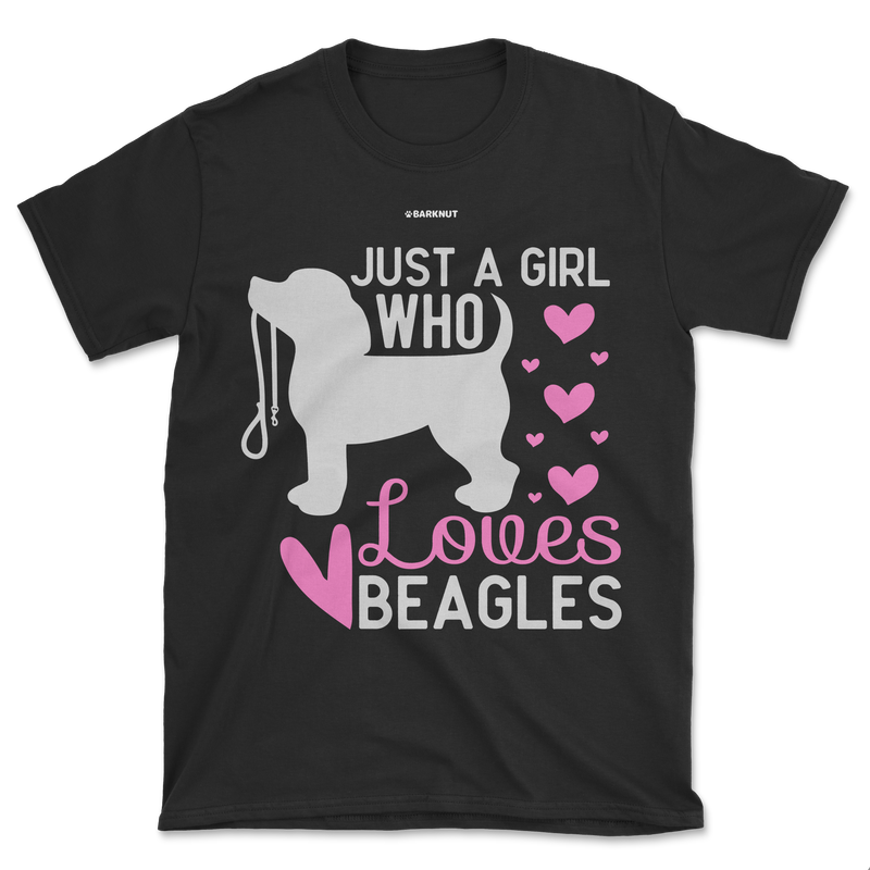 Load image into Gallery viewer, Just A Girl Who Loves Beagles Shirt (Men&#39;s/Unisex)
