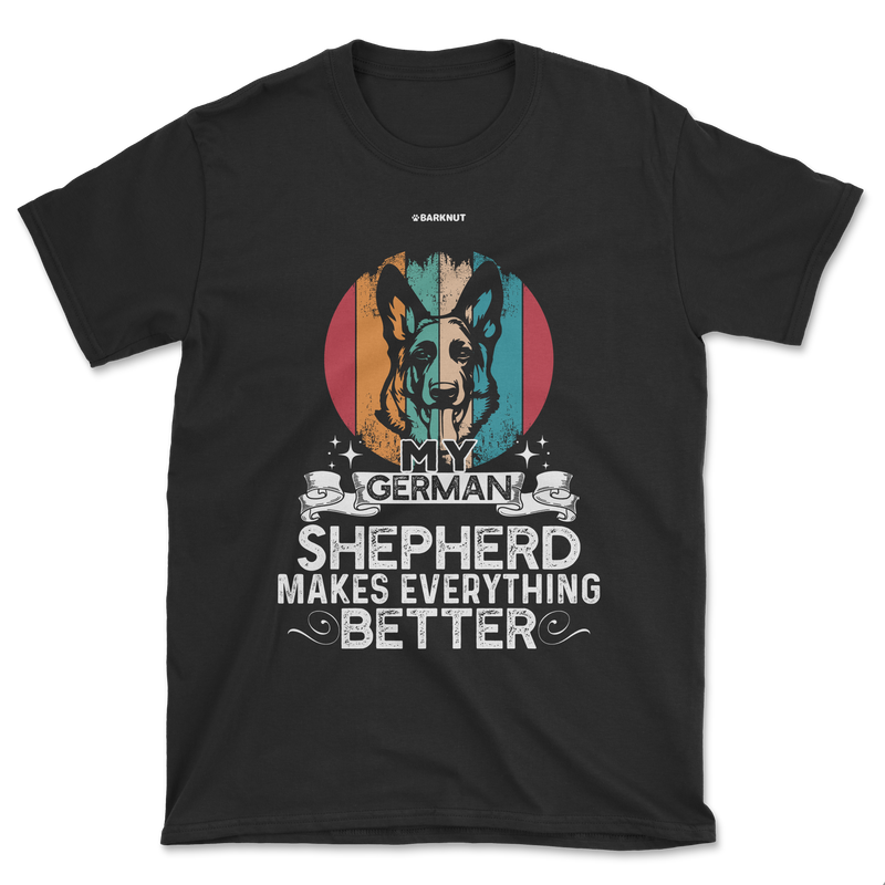 Load image into Gallery viewer, My German Shepherd Makes Everything Shirt (Men&#39;s/Unisex)
