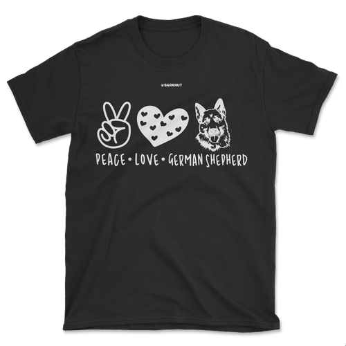 Peace Love German Shepherd Shirt (Men's/Unisex)