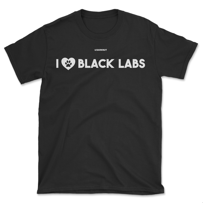 Load image into Gallery viewer, I Heart Black Labs Shirt (Men&#39;s/Unisex)
