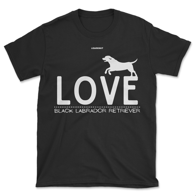 Load image into Gallery viewer, Love Black Labrador Retriever Shirt (Men&#39;s/Unisex)
