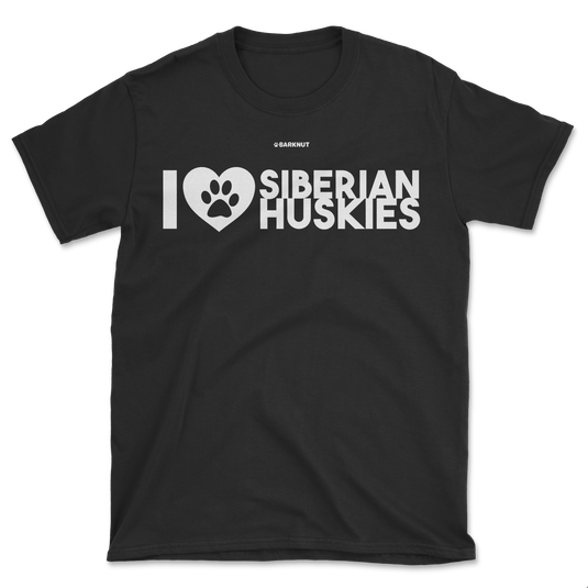 I Heart Siberian Huskies Shirt (Men's/Unisex)