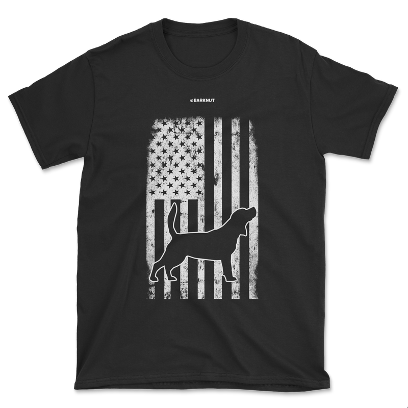 Load image into Gallery viewer, Beagle American Flag Shirt (Men&#39;s/Unisex)
